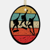 Skateboarder -  retroskateboarder keramisch ornament (Rechts)