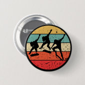 Skateboarder - retroskateboarder ronde button 5,7 cm (Voorkant /achterkant)
