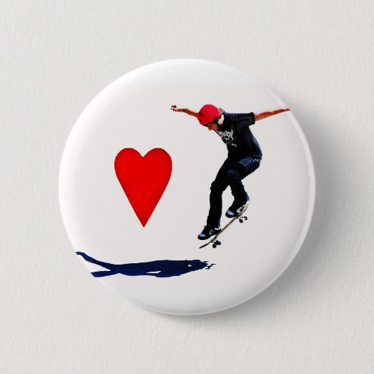 skateboarder ronde button 5,7 cm (Voorkant)