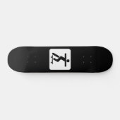 Skateboarder Sign Skateboard (Horizontaal)