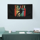 Skateboarder skateboard skateboard van de kool Ret Spandoek (Beurs)