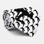 Skateboarder Skateboarden Silhouet Stropdas (Opgerold)