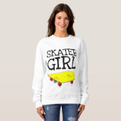 SKATEBOARDER SKATEBOARDING GIRL T-Shirts (Devant entier)