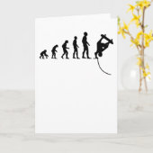 Skateboarder Skater Schaats Evolution Funny Gift Kaart (Gele Bloem)