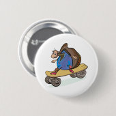 Skateboarder Slak Skateboarder Ronde Button 5,7 Cm (Voorkant /achterkant)
