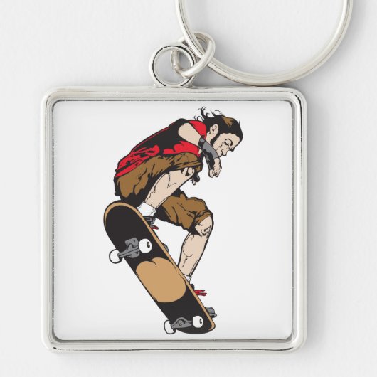 Skateboarder Sleutelhanger (Voorkant)