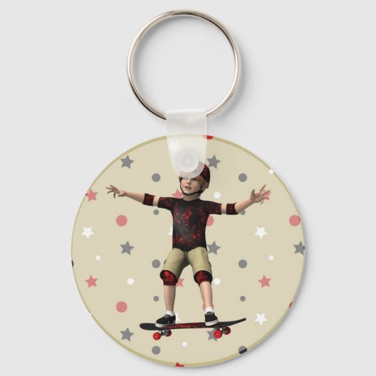 Skateboarder Sleutelhanger (Voorkant)