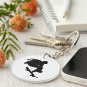 Skateboarder sleutelhanger ontwerp (Voorkant Rechts)