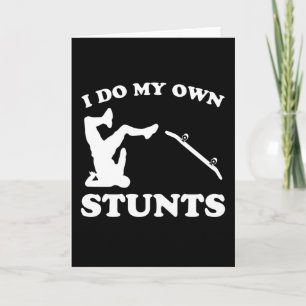 Skateboarder Stunts Fun Skateboard Gift Kaart