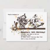 Skateboarder Uitnodiging (Voorkant)