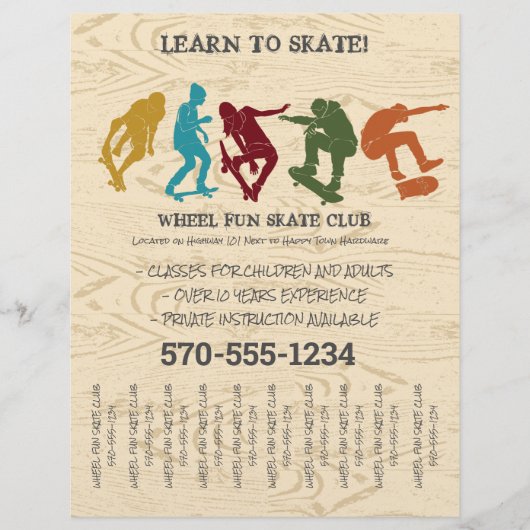 Skateboarders Graphic Custom Flyer (Voorkant)