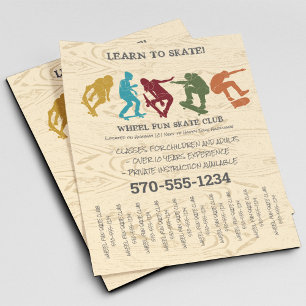 Skateboarders Graphic Custom Flyer