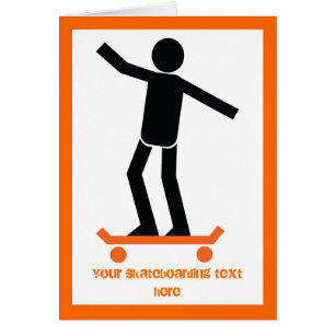 Skateboardeur sur son skateboard personnalisé