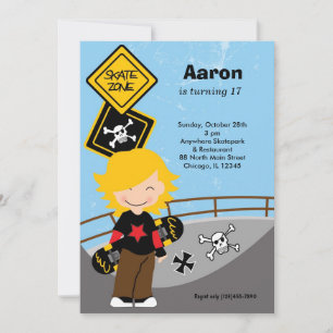 Skateboarding Birthday Kaart