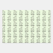 Skateboarding Bunny Inpakpapier Vel (Voorkant)