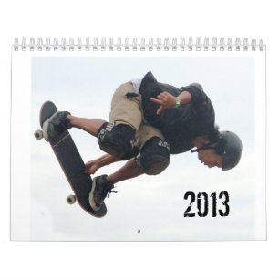 SkateBoarding Calendar, Copyright Karen J Williams Kalender