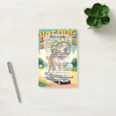 Skateboarding Dog Summer Funny Retro Beach  Post-it® Notes (Kantoor)