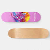 Skateboarding Girl Skateboard (Horizontaal)
