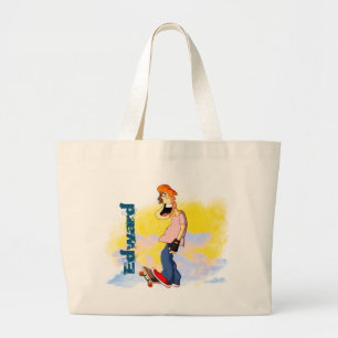 Skateboarding Guy Grote Tote Bag
