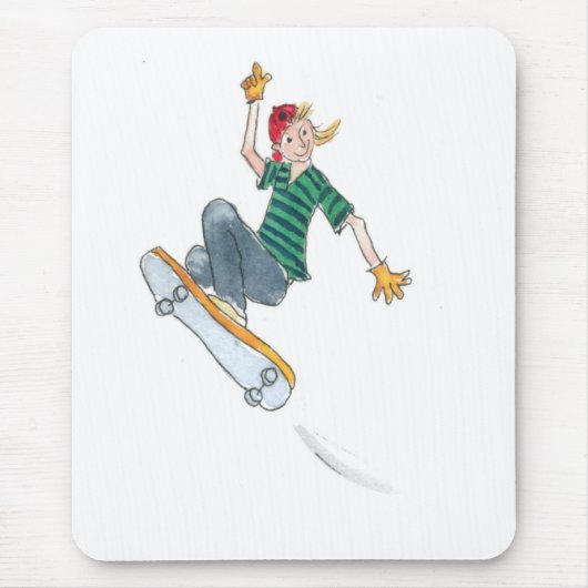 Skateboarding Mousepad Muismat (Voorkant)