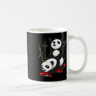 Skateboarding Panda Beer Wilde Grappige Panda Skat Koffiemok