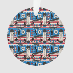 Skateboarding Patriotique Skateboardeur USA