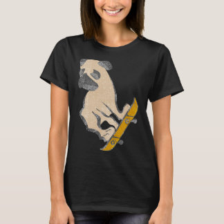 Skateboarding Pug Dog Skateboard Puppy Funny Class T-shirt