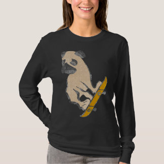 Skateboarding Pug Dog Skateboard Puppy Funny Class T-shirt