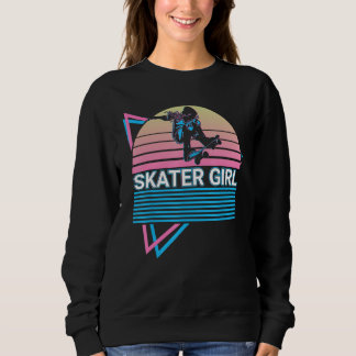 Skateboarding Skating Skater Retro Skater Girl Trui