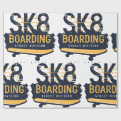 Skateboarding Street Division Cadeaupapier (Vlak)