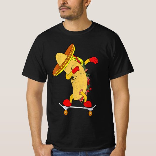 Skateboarding Tacos T-shirt | Gift For Skaters (Voorkant)