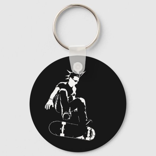 skateboardpunk sleutelhanger (Voorkant)
