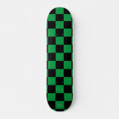 Skateboards Black en Green Checker HAMbWG (Voorkant)