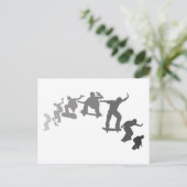 Skateboards  briefkaart (Staand voorkant)