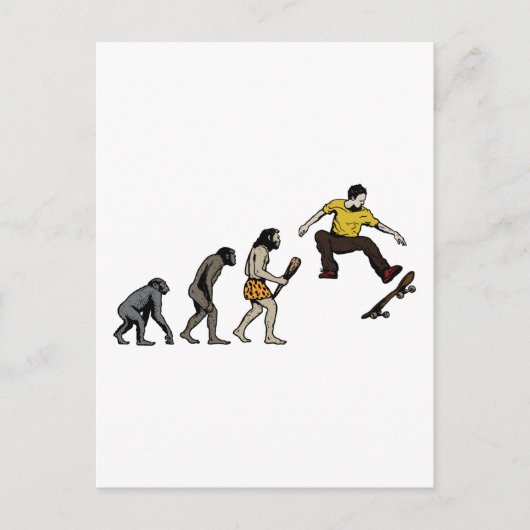 Skateboards  briefkaart (Voorkant)