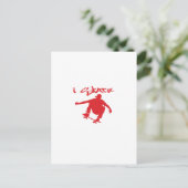 Skateboards briefkaart (Staand voorkant)