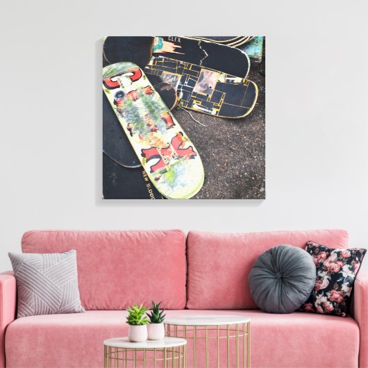 skateboards colfax canvas afdruk (Insitu (Woonkamer))