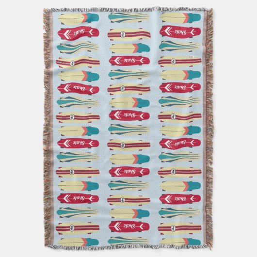 Skateboards Deken (Voorkant Verticaal)