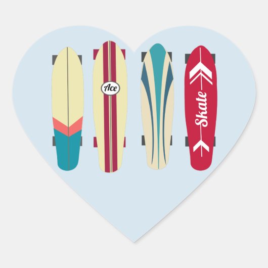  Skateboards Hart Sticker (Voorkant)