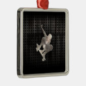 Skateboards ; Koel zwart Metalen Ornament (Rechts)