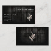 Skateboards ; Koel zwart Visitekaartje (Voorkant / Achterkant)