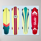  Skateboards Poster (Voorkant)