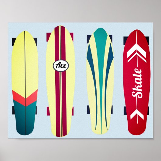  Skateboards Poster (Voorkant)