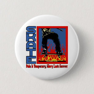 Skateboards  ronde button 5,7 cm