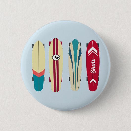 Skateboards Ronde Button 5,7 Cm (Voorkant)