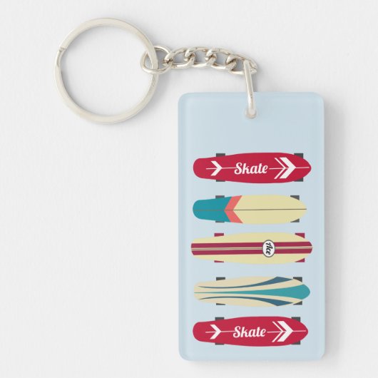 Skateboards Sleutelhanger (Voorkant)
