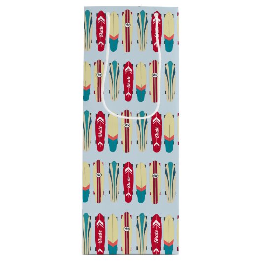  Skateboards Wijn Cadeautas (Voorkant)