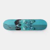 Skateboards+Wolf+Custom name+sjabloon+personalized Skateboard (Horizontaal)