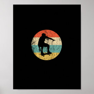 Skateboardshirt - Vintage Retro Skateboarder Poster