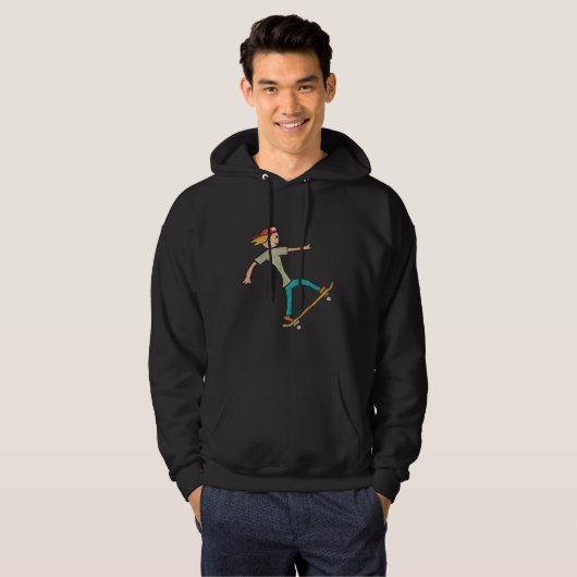 Skateboardskateboard Hoodie (Voorkant volledig)